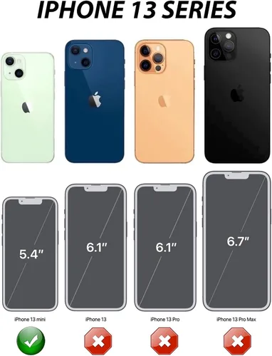 Miniatura 2 de Funda para iPhone 13 Mini (5.4") con 2 protectores de pantalla Resistente cuerpo completo de grado militar protección contra caídas Funda