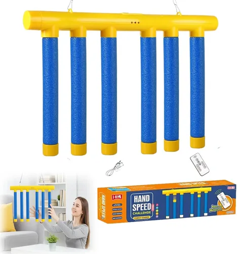 Juego de desafío reflectante Drop Stick Challenge, nuevo juguete de entrenamiento de reflejo de coordinación de ojos y manos, 3 modos de velocidad B