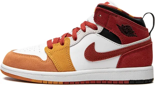 Jordan Preescolar 1 Mid Se PS DX2459 601 - Talla 2.5Y, PimentónCinnabar-negro