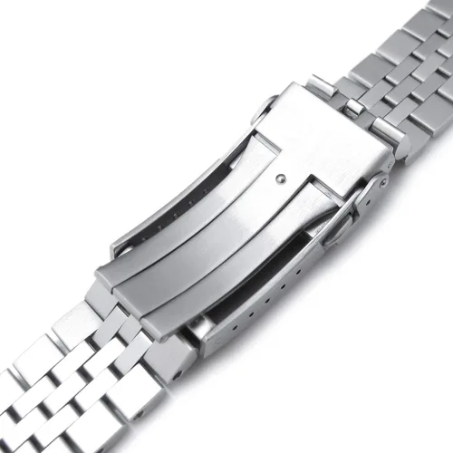Miniatura 5 de Correa de reloj de metal Super-J Louis JUB de 0.866 in compatible con Seiko 5 5KX SRPD51 SRPD71 SRPE83