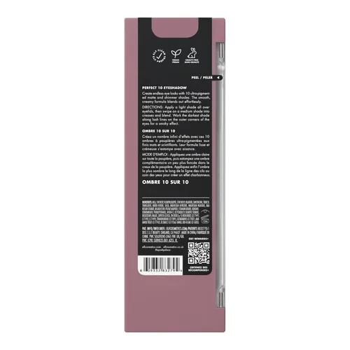 Miniatura 4 de e.l.f. Paleta de Sombras de Ojos Perfect 10, Diez Tonos Ultra-pigmentados Brillantes y Mate, Vegano y Libre de Crueldad, Oro Rosa Nude