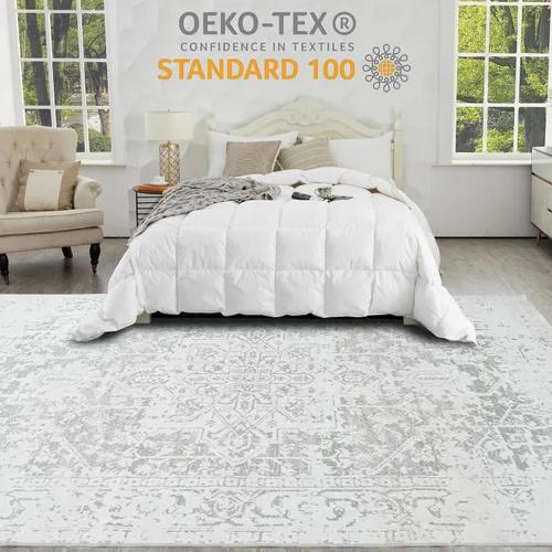 Miniatura 390 de Syalife 4x6 Alfombra Lavable para Área, Ultra Suave Antideslizante, Pila Baja, Alfombra Vintage Resistente a Manchas para Sala de Estar, Alfombra