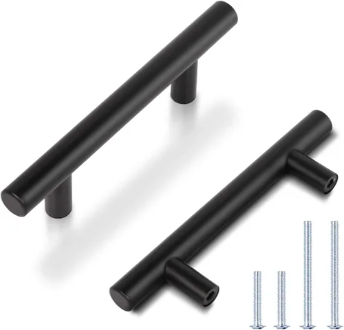 Miniatura 16 de Asas para gabinete de cocina, de acero inoxidable, color negro