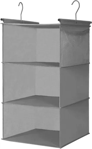 Miniatura 8 de MAX Houser Organizador colgante de armario de 3 niveles, estante colgante de armario con 2 ganchos resistentes para almacenamiento, paquete de 2