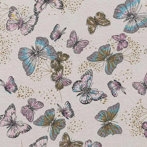 Miniatura 16 de Sheicon The Yard - Tela con estampado de mariposas de 60 pulgadas de ancho, tela decorativa para proyectos de bricolaje y fabricación de manteles