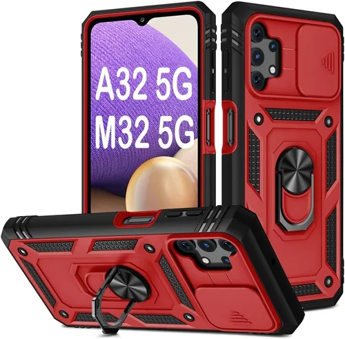 Miniatura 24 de PASNEW Funda para Samsung Galaxy A54, Soporte Metálico y Cubierta Deslizante para Cámara, Militar Multicapa Resistente de Cuerpo Completo a Prueba