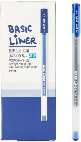 Miniatura 8 de czxwyst 8761 Basic Liner - Bolígrafos de tinta de gel de 0.020 in, punta fina (color negro, paquete de 12 unidades)
