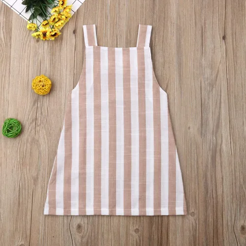 Miniatura 3 de Mono de verano para niñas pequeñas, sin mangas, de una sola pieza, con tiras, vestido casual