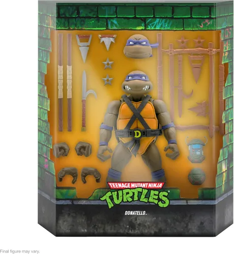 Miniatura 2 de Super7 ULTIMATES! Teenage Mutant Ninja Turtles Donatello - Figura de acción TMNT de 7 pulgadas con accesorios, coleccionables clásicos de dibujos