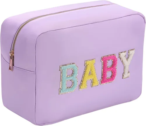 Miniatura 34 de Bolsa de maquillaje de viaje cosmética bolsa de maquillaje de aseo Orgnizer para mujeres, Sacos transparentes de color rosa intenso, Internacional