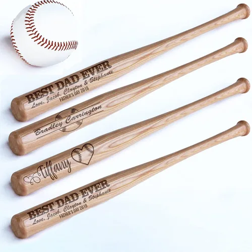 Miniatura 9 de Mini bate personalizado de 18 pulgadas, mini bate de béisbol personalizado, regalo de entrenador personalizado, regalo de equipo, pelota