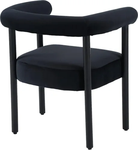 Miniatura 6 de RIVOVA Juego de 2 sillas de comedor de terciopelo, con respaldo curvado tapizado moderno, sillas de cocina, comedor, sillones decorativos con patas