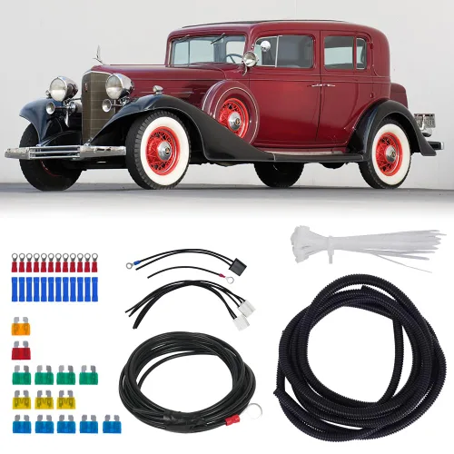Miniatura 6 de Cheriezing Arnés de cableado de 14 circuitos extralargos, 14 fusibles de 12 V, compatible con Chevy Mopar Hotrod Universal Muscle Car Hot Rod Street