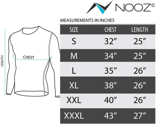 Miniatura 6 de NOOZ Camisetas de manga larga de compresión Cool Dry para hombre