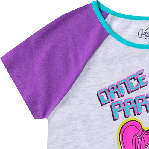 Miniatura 3 de L.O.L. Surprise! Conjunto de camiseta y pantalones cortos de manga corta para niñas pequeñas y grandes