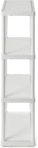 Miniatura 9 de Gracious Living Estantería de 4 niveles, resistente, de peso ligero, de 24 pulgadas, para garaje o interiores, soporta hasta 55 libras, fácil de 4