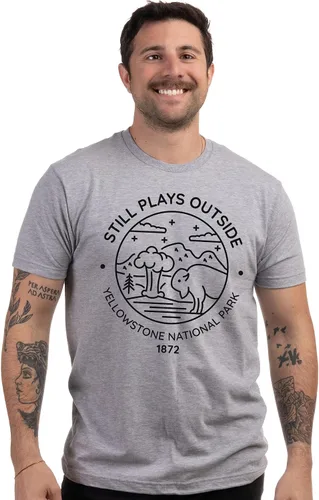Miniatura 50 de Camiseta de senderismo Still Plays Outside Divertida camiseta para excursionista, camping, campista, al aire libre, hombres y mujeres