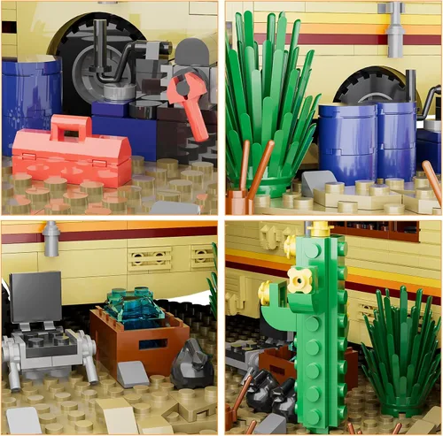 Miniatura 3 de Breaking RV Adventure - Juego de construcción AFOL actualizado con escena clásica, compatible con Lego para adultos, regalo para adultos y fanáticos