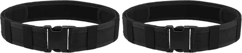 Miniatura 10 de AGPTEK Cinturón táctico de combate de nylon para seguridad policial (negro)