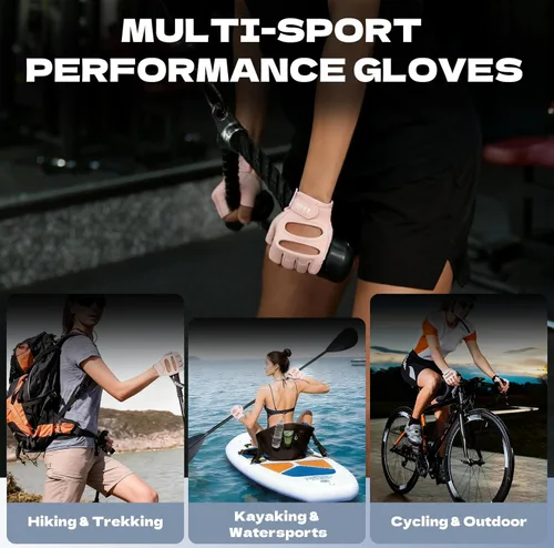 Miniatura 5 de Guantes de entrenamiento COFIT transpirables y antideslizantes, guantes de gimnasio para levantamiento de pesas para hombres y mujeres, agarre 4.