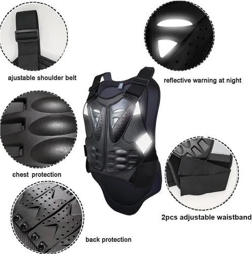 Miniatura 3 de Accesorios para motocicleta, coderas y rodilleras y protector de pecho, equipo de motocross para hombres y mujeres, equipo para bicicleta de tierra