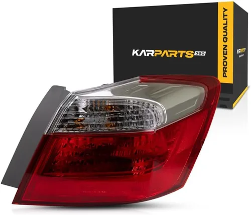 Miniatura 10 de KarParts360 Para 2013 2014 2015 Honda Accord Conjunto de luz trasera lado conductor exterior sedán w/bombillas para HO2804101 33550-T2A-A01 Lado