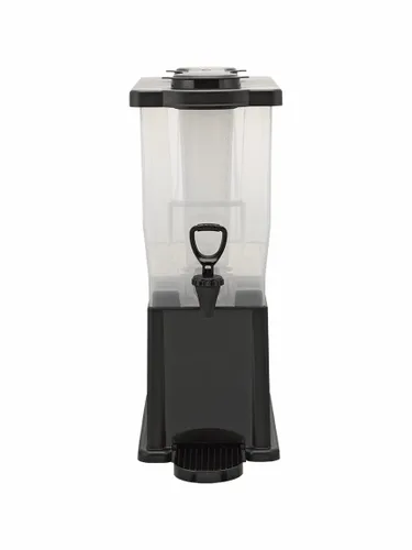 Miniatura 2 de Service Ideas Dispensador de bebidas, tubo de hielo e infusor, 3 galones, plástico Rectángulo CBDP3BLK, incluye un tubo de hielo y infusión que se