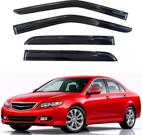 Miniatura 48 de KPY Visor de ventana compatible con Hyundai Tucson 2021-2025, 4 piezas de deflector de ventilación para ventana lateral, estilo Mugen, protector