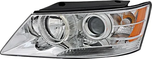 Miniatura 8 de Compatible con Hyundai Sonata Faros Lámparas Set 2009 2010 Halógeno Conductor y lado del pasajero