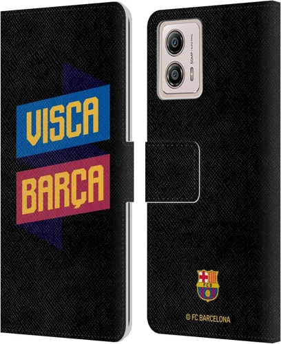 Miniatura 9 de Head Case Designs Officially Licensed FC Barcelona Logo and Pattern Forca Barca Leather Book Wallet Case Cover Compatible with Motorola Moto G53 5G
