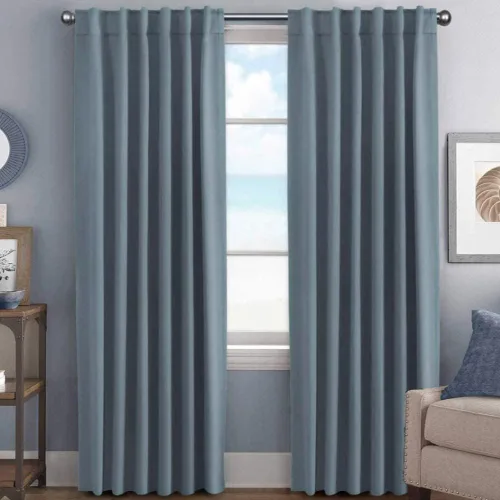 Miniatura 44 de H.VERSAILTEX Cortinas opacas con aislamiento térmico, paneles de tratamiento de ventana, cortinas opacas para oscurecer la habitación, cortinas Gris