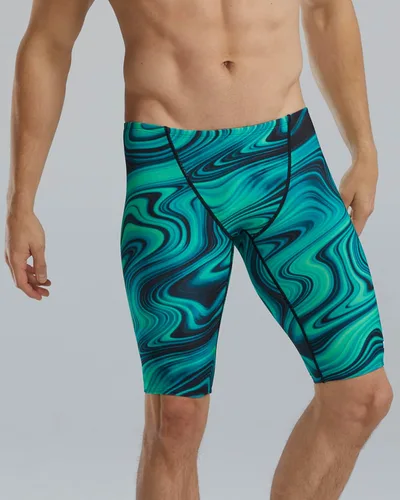 Miniatura 3 de TYR Men's Durafast Elite Solid Jammer Swimsuit