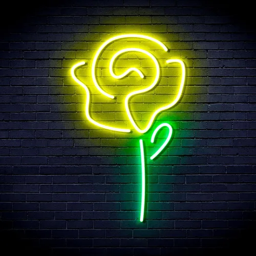 Miniatura 19 de ADVPRO Rose Flower Women Room Decor Flex Silicona LED Neon Sign Verde y Rosa st16s32-fnu0034-gk Verde & Rosa