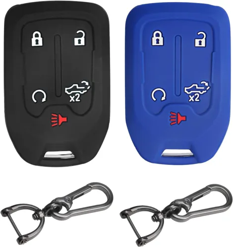 Miniatura 9 de MILD EAST 2 piezas de fundas de llave inteligente de silicona para 2025 2024 2023 2022 2021 2020 GMC Sierra 1500 2500HD 3500HD y Chevy Chevrolet