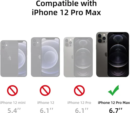 Miniatura 2 de Yriklso Funda para iPhone 12 Pro Max, a prueba de golpes, iPhone 12 Pro Max, protección contra caídas de grado militar, funda protectora rígida Azul