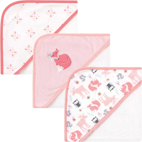 Miniatura 18 de Hudson Baby Toallas unisex con capucha de algodón para bebé, unicornio rosa, talla única