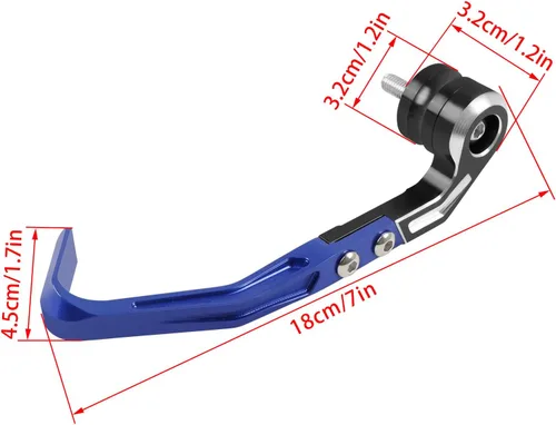 Miniatura 6 de Compatible con M1000RR S1000RR 2019-2025 Protector de Palanca de Freno Embrague CNC de Aluminio para Manillar de Motocicleta Accesorios (Azul)