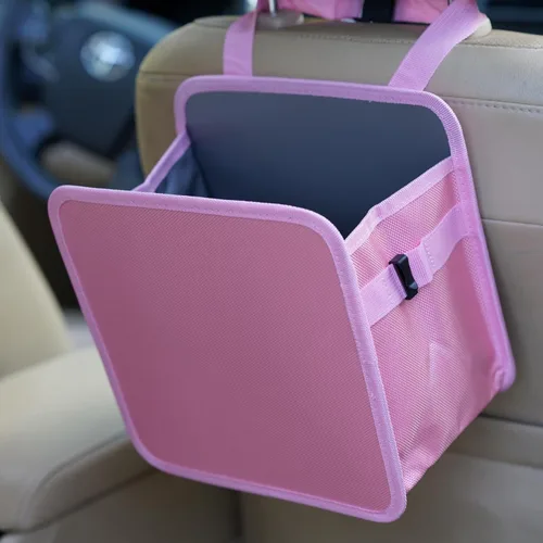 Miniatura 13 de Ginsco Bote de Basura para Auto de 3 Galones con Tapa Abierta, Bolsa de Basura Colgante para Auto de Gran Capacidad a Prueba de Fugas con Forro