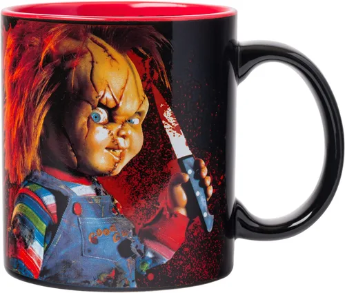 Miniatura 3 de Silver Buffalo Chucky Friends Til The End Scary - Taza de cerámica, 20 onzas