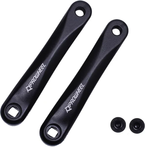 Miniatura 8 de PROWHEEL Ebike - Brazo de manivela disponible en agujero cuadrado, 5.512 in, 5.984 in, 6.299 in, 6.496 in, 6.693 in, 6.890 in, brazo negro