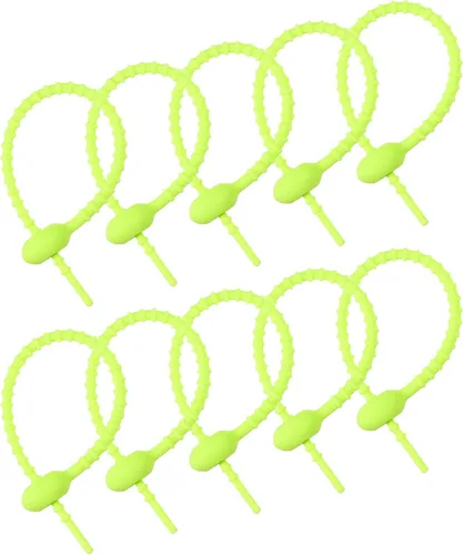 Miniatura 9 de MECCANIXITY Paquete de 12 bridas de silicona reutilizables de 6 pulgadas para el hogar, oficina, cocina, organizador de bolsas de alimentos, gestión