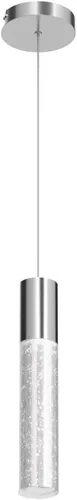 Miniatura 4 de OKELI Lámpara colgante moderna, luces LED de cristal de burbujas para isla de cocina, mini luces cromadas para isla de cocina, bar, 6 W, 6000 K, ETL