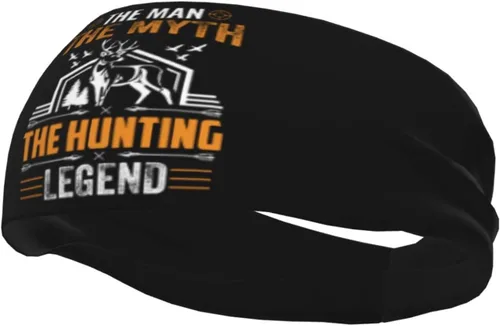 Miniatura 3 de The Man The Myth The Hunting Legend Headband for Men Women Sports Sweatband for Fitness Exercise Moisture Wicking Running Yoga Hairbands