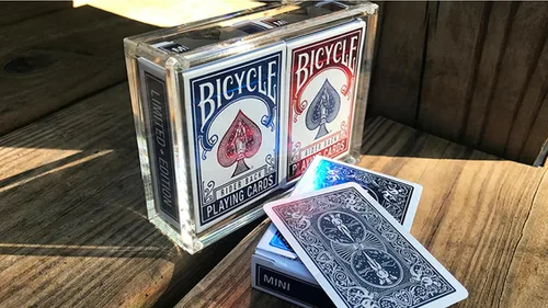 Miniatura 5 de Murphy's Magic Supplies, Inc. Bicycle Rider Back Mini edición limitada (paquete de 2 con pliegues de aluminio en estuche de quilates) por US Playing