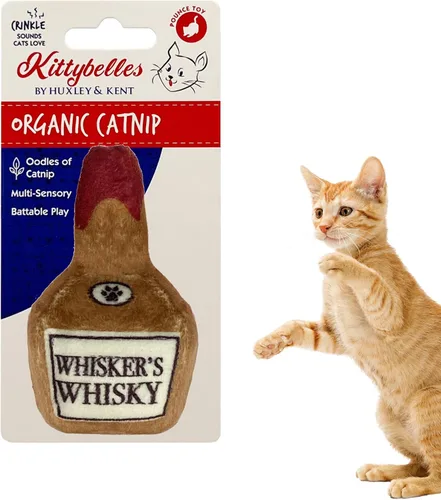 Miniatura 12 de Huxley & Kent Juguete de peluche para gatos, Toto's Pawdka, relleno de hierba gatera fuerte, juguete interactivo de felpa para gatitos y gatos