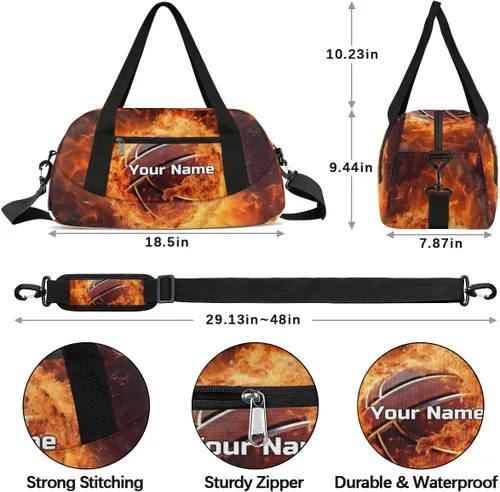 Miniatura 3 de Bolsa de lona personalizada para niños, bolsa de deporte para baile, gimnasio, bolsa de deporte, maletas para niños, bolsa de entrenamiento de viaje
