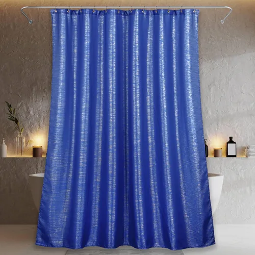Miniatura 8 de Cortinas de ducha doradas para baño: cortina decorativa de ducha de tela brillante con purpurina - cortina de baño lujosa, elegante, elegante