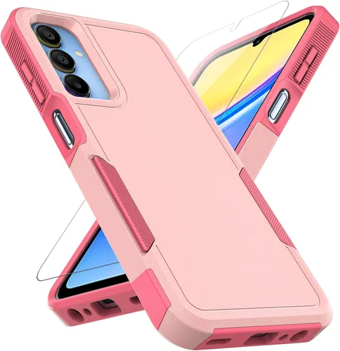 Miniatura 11 de Funda para Samsung Galaxy A15 5G: Funda protectora de doble capa resistente de servicio pesado para teléfono celular a prueba de golpes rugosa
