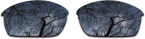 Miniatura 2 de 2 pares de lentes polarizadas de repuesto para Oakley Flak Jacket Negro y Plata Cromo