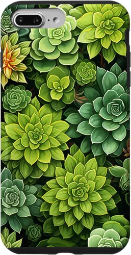 Miniatura 12 de Funda para iPhone 12 Pro Max Suculenta Plantas Botánicas Verde Floral Patrón Flor Cactus